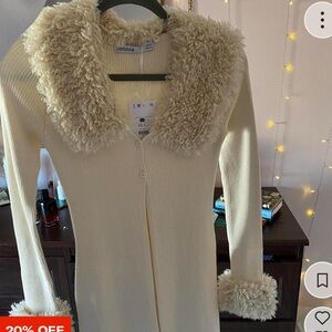 Bershka Long / Maxi Ribbed Cardigan